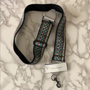Rebecca Minkoff Metallic Rainbow Guitar Strap